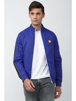 Van Heusen - Men Solid Blue Jacket