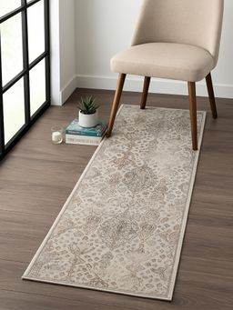 OBSESSIONS - Classical Polyester Runner Grey (2.5x5 Feet)