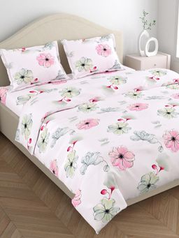 Haus & Kinder - Luxury 300 Tc Tencel Ultra Soft Flat King Bedsheet with 2 Pillow Cover Rosaria Luxe