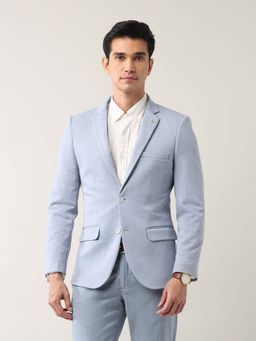AD By Arvind - Blue Tailored Fit Single-Breasted Blazer