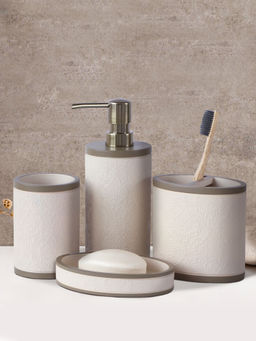 OBSESSIONS - Polyresin 4Pc Bathset, Beige