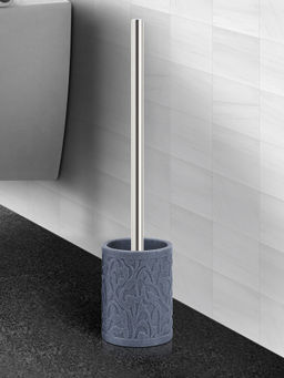 OBSESSIONS - Freestanding Polyresin Toiletbrush with Holder, Grey
