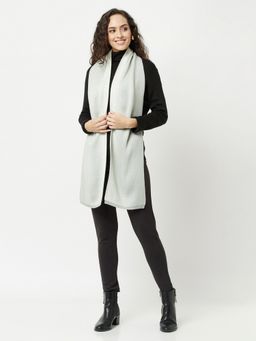 KnitStudio - Green Solid Casual Knitted Muffler
