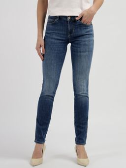 Guess - Feather Ocean Solid Mid Rise Skinny Jeans