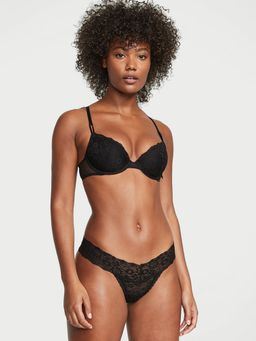 Victoria's Secret - Posey Lace Lace-Up Thong Panty (XS)