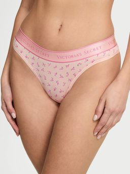 Victoria's Secret - Logo Cotton Thong Panty