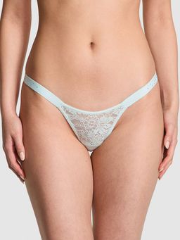 Victoria's Secret - Pink Wink Bling Lace Micro Thong Panty