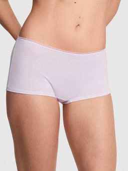 Victoria's Secret - Pink Cotton Daisy Patch Boyshort Panty