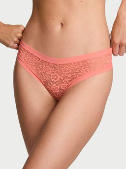 Victoria's Secret - No-Show Lace Thong Panty (XL)