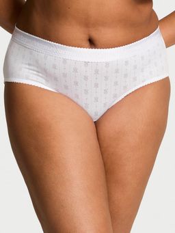 Victoria's Secret - Cotton Logo Pointelle Hip Hugger Panty
