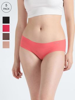 Calvin Klein - Multi Solid Low Rise Hipster (Pack of 5)