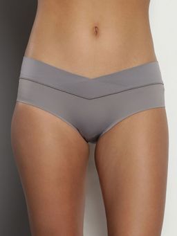 Calvin Klein - Grey Solid Low Rise Hipster