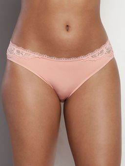Calvin Klein - Peach Solid Low Rise Hipster