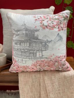 AME - decorative cushion cover, Voyageur Sakura - Bella Vida Collection - 18x18