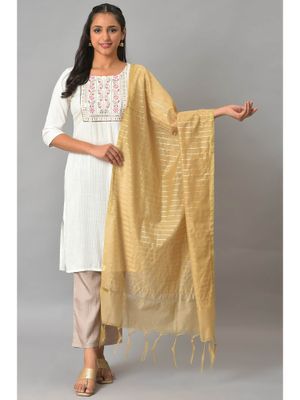 Aurelia Dupatta Donna In Puro Cotone Con Stampa Floreale - Rosa - 2,25 Metri - Sciarpa Decorativa