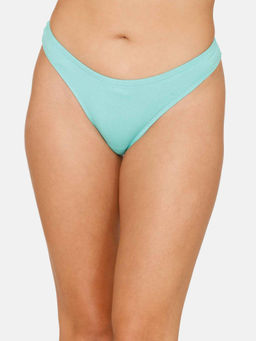 Zivame - Low Rise Zero Coverage Thong Blue