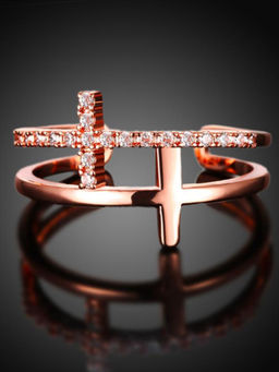 Karatcart - Rose Gold Mixed Metal Ring
