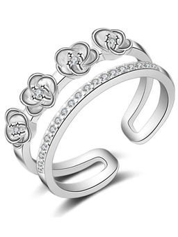 Karatcart - Silver Mixed Metal Ring