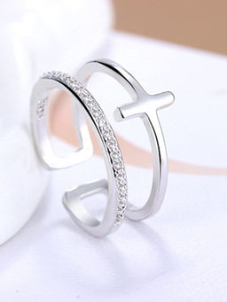 Karatcart - Silver Mixed Metal Ring