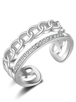 Karatcart - Silver Mixed Metal Ring