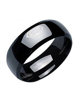 Karatcart - Black Mixed Metal Ring