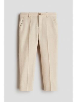 H&M - Boys Beige Slim Fit Suit Trousers