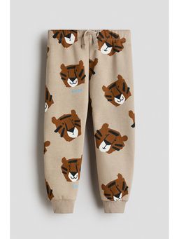 H&M - Boys Beige Printed Joggers