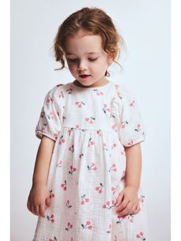 H&M - Girls White Seersucker Cotton Dress
