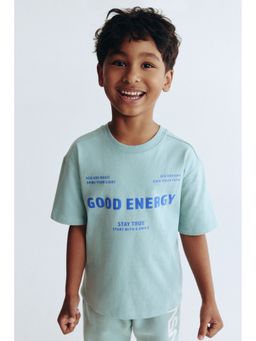 H&M - Boys Turquoise Printed T-Shirt