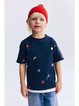 H&M - Boys Blue Printed T-Shirt