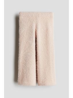 H&M - Girls Orange Fluffy-Knit Leggings