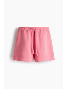 H&M - Women Pink Washed Cotton Sweatshorts