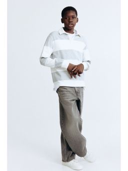 H&M - Boys Grey Super Baggy Jeans