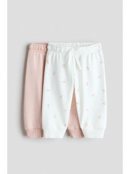H&M - Boys White 2-Pack Joggers