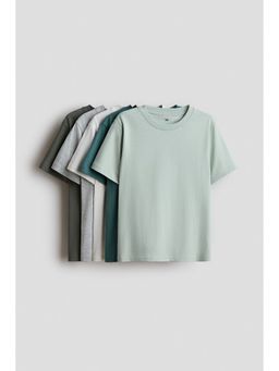 H&M - Boys Green 5-Pack T-Shirts