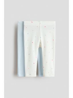 H&M - Unisex White 2-Pack Leggings