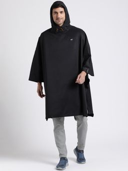 WILDCRAFT - Men Black Polyester Solid Rain Coat
