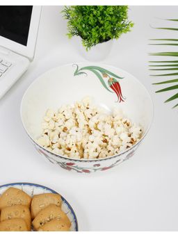 Fabindia - Avasa Decaled Ceramic Serving Bowl