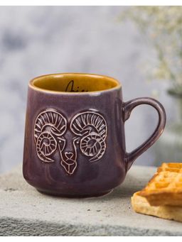 Fabindia - Rashi Purple Ceramic Mug - Aries
