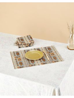Fabindia - Multicolor Cotton Printed Ilyana Mat Set of 6