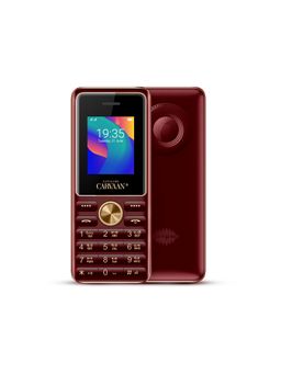 Saregama - Carvaan Mobile Keypad Phone Hindi M11 with 1500 Pre-Loaded Songs (Metallic Red)