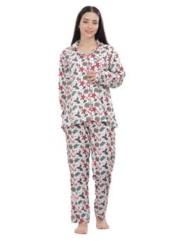 Pyjama Party - Under The Mistletoe Button Down Shirt with Pyjama