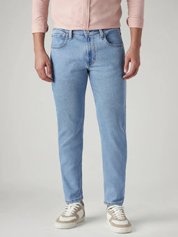 Levi's - Men 512 Light-Blue Straight Fit Mid Rise Jeans