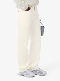 Lacoste - Mens White 5 Pocket Straight Jeans