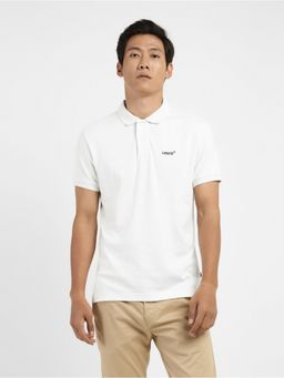 Levi's - Men White Collar Polo T-Shirt