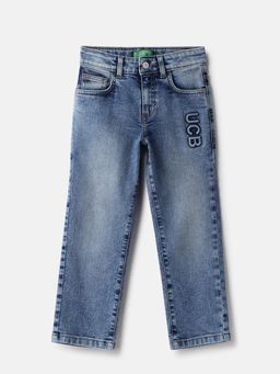 United Colors of Benetton - Blue Washed Straight Jeans