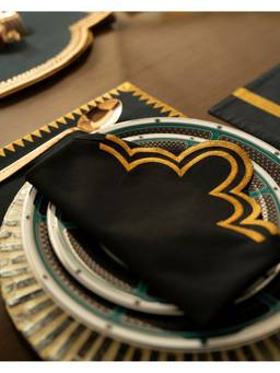 The Living Edit - Black Regal Mist Napkin