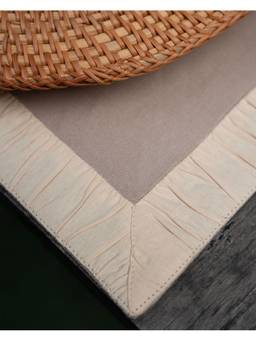 The Living Edit - Brown Beige Drape Placemat