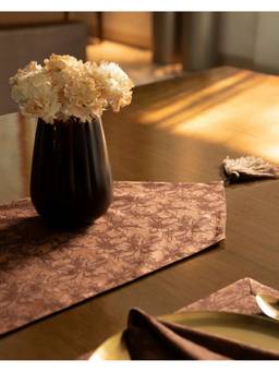 The Living Edit - Brown Cafe Jacquard Runner