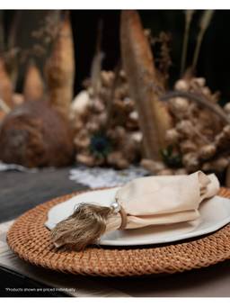 The Living Edit - Pink Fringe Napkin
